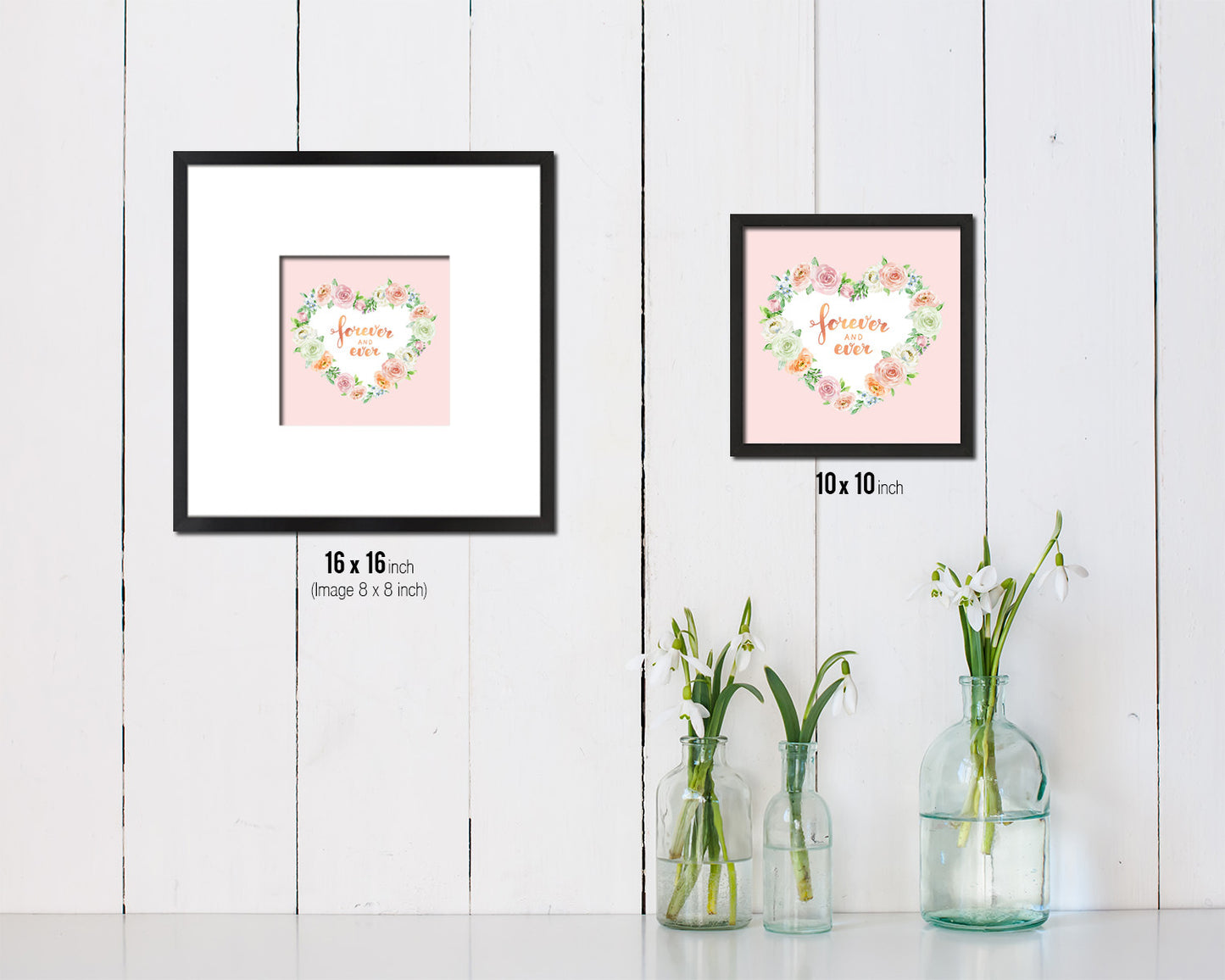 Forever and ever Quote Framed Print Home Decor Wall Art Gifts