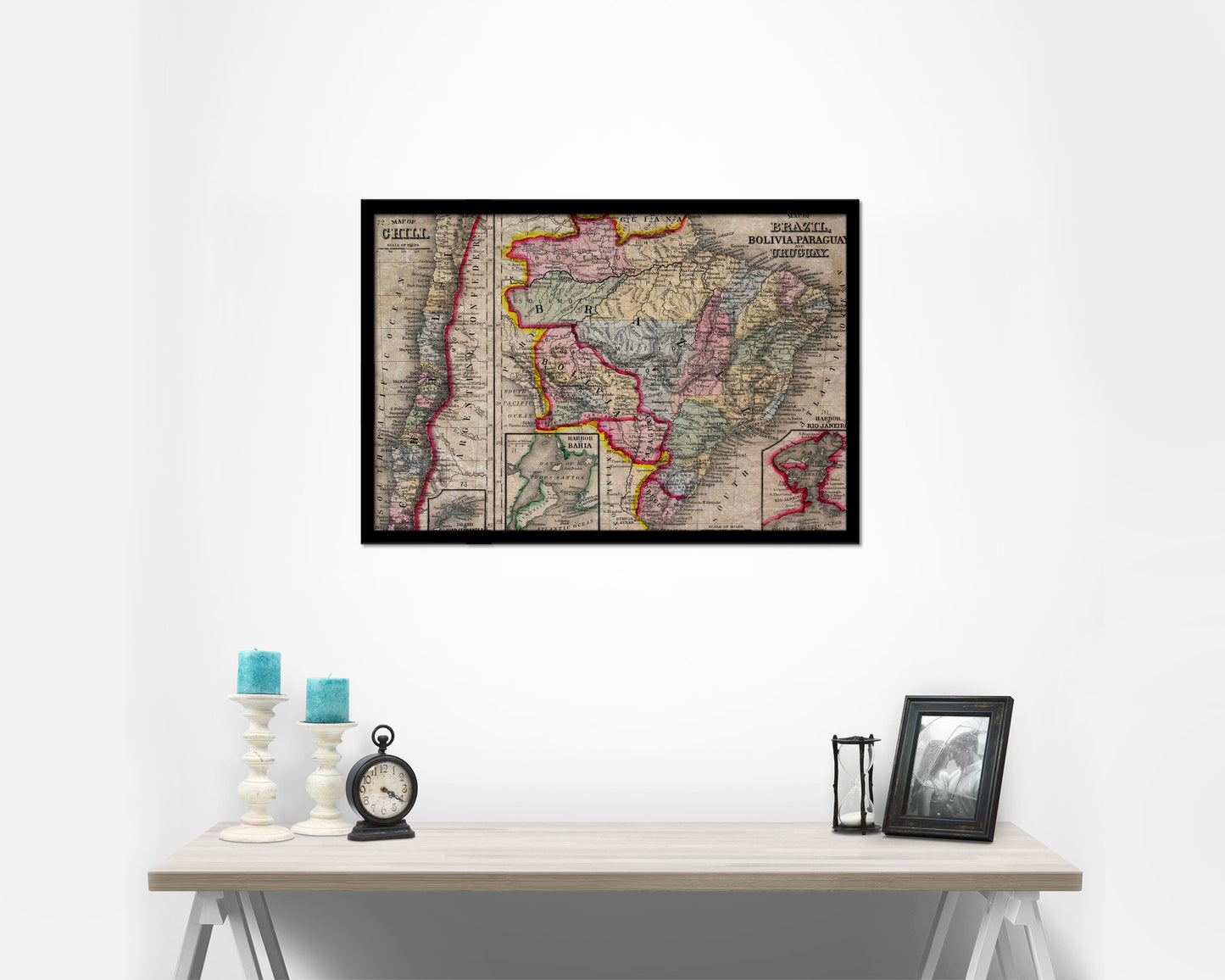 Persia Iraq Iran Afghanistan Historical Map Framed Print Art Wall Decor Gifts