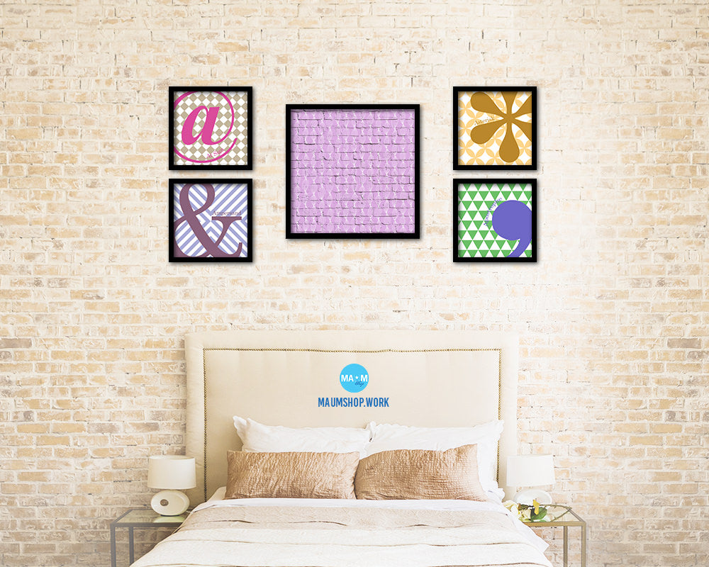 Abstract Pink Artwork Wood Frame Gifts Modern Wall Decor Art Prints