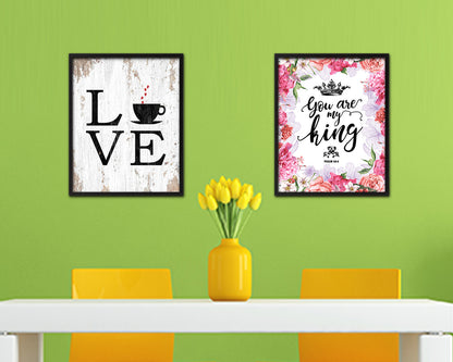 Love coffee Quote Framed Artwork Print Wall Decor Art Gifts