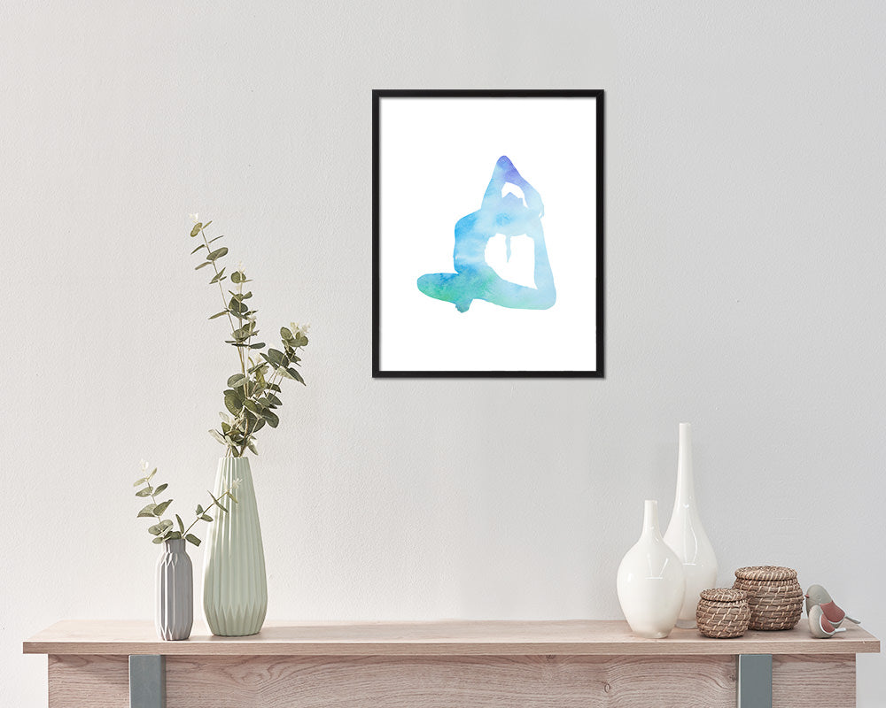 Yoga Pose Yoga Wood Framed Print Wall Decor Art Gifts