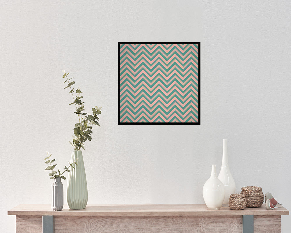 Geometric Abstract Artwork Wood Frame Gifts Modern Wall Decor Art Prints