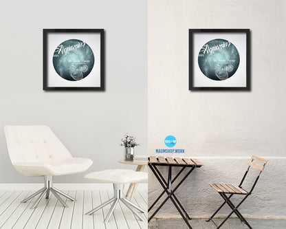 Aquarius Astrology Prediction Yearly Horoscope Wood Framed Print Wall Art Decor Gifts