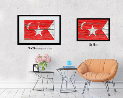 South Carolina Secession US Historical Civil War Wood Rustic Flag Framed Print Art