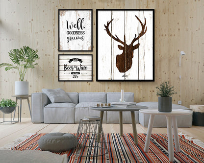 Well Goodness gracious Quote Framed Artwork Print Home Decor Wall Art Gifts