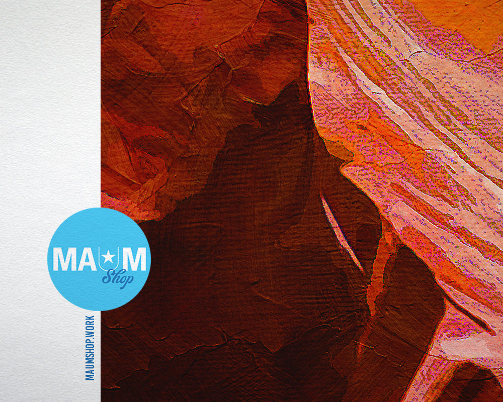 Dancing Stone Antelope Canyon Northern Arizona Artwork Painting Print Art Frame Gifts