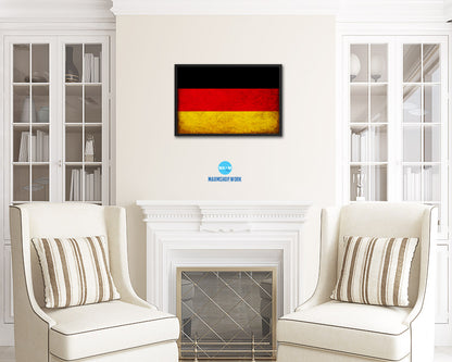 Ghana Country Vintage Flag Wood Framed Print Wall Art Decor Gifts