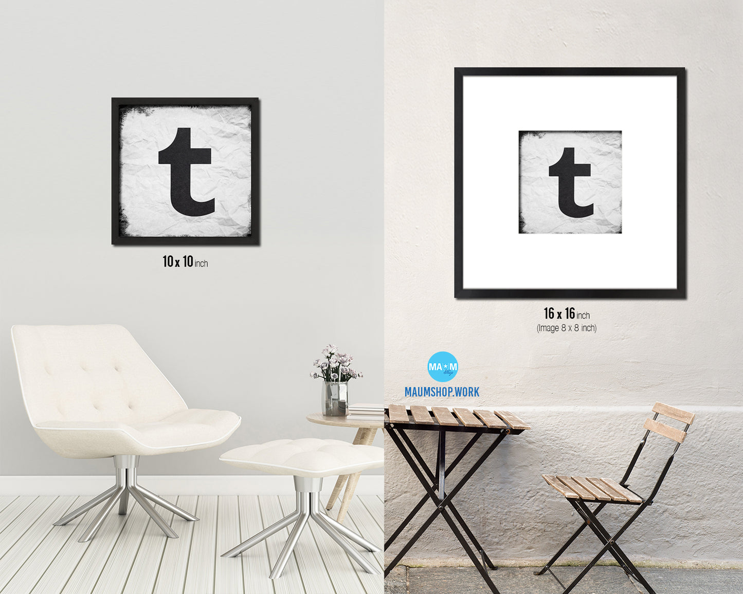 Tumblr Social Media Symbol Icons logo Wood Framed Print Home Decor Wall Art Gifts