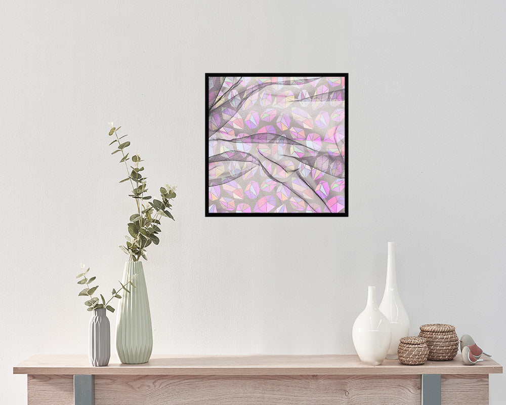 Abstract Pink Artwork Wood Frame Gifts Modern Wall Decor Art Prints