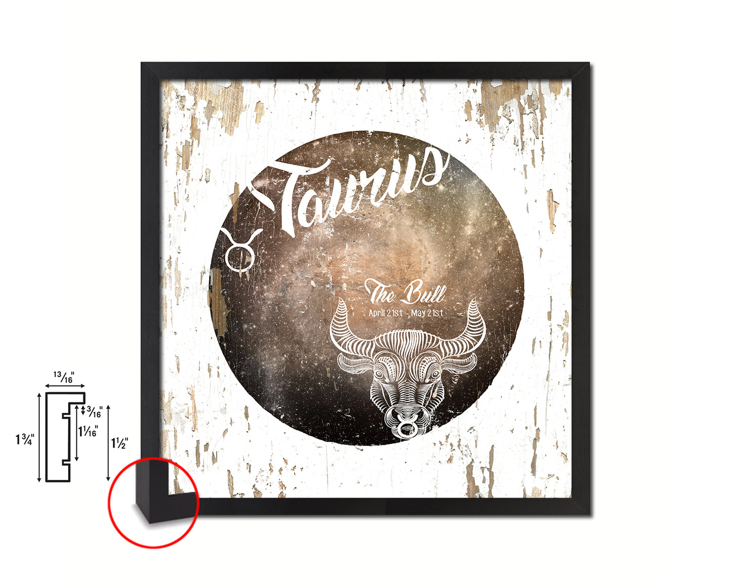 Taurus Astrology Prediction Yearly Horoscope Wood Framed Print Wall Art Decor Gifts