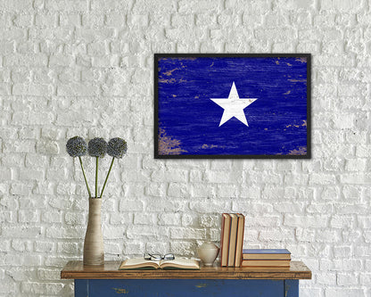 Bonnie Blue in Republic of West Florida Shabby Chic Military Flag Framed Print Art