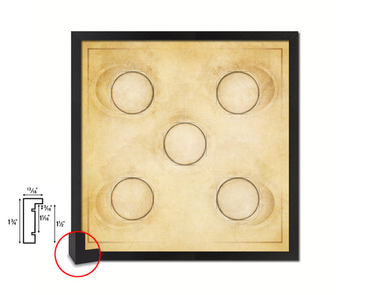 Dice 5 Punctuation Symbol Framed Print Home Decor Wall Art English Teacher Gifts