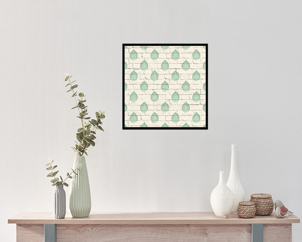 Abstract Green Artwork Wood Frame Gifts Modern Wall Decor Art Prints