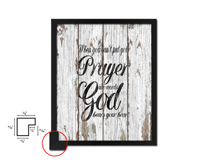 When you can't put your prayer into words Quote Framed Print Home Decor Wall Art Gifts