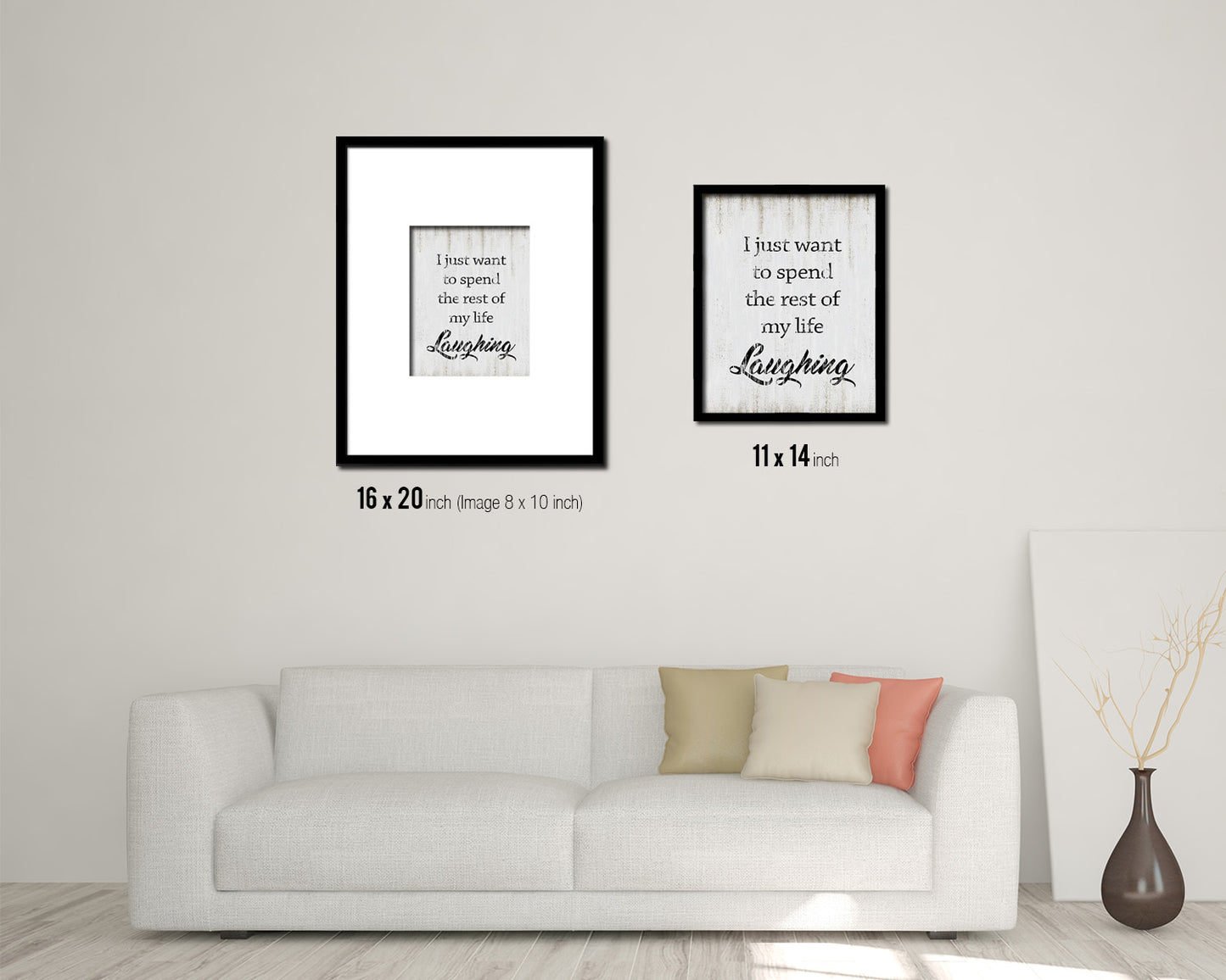 I just want to spend the rest of my life Quote Wood Framed Print Wall Decor Art
