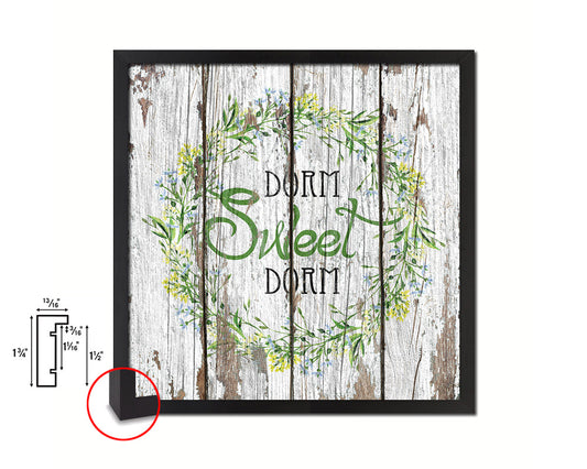 Dorm Sweet Dorm Quote Framed Print Home Decor Wall Art Gifts