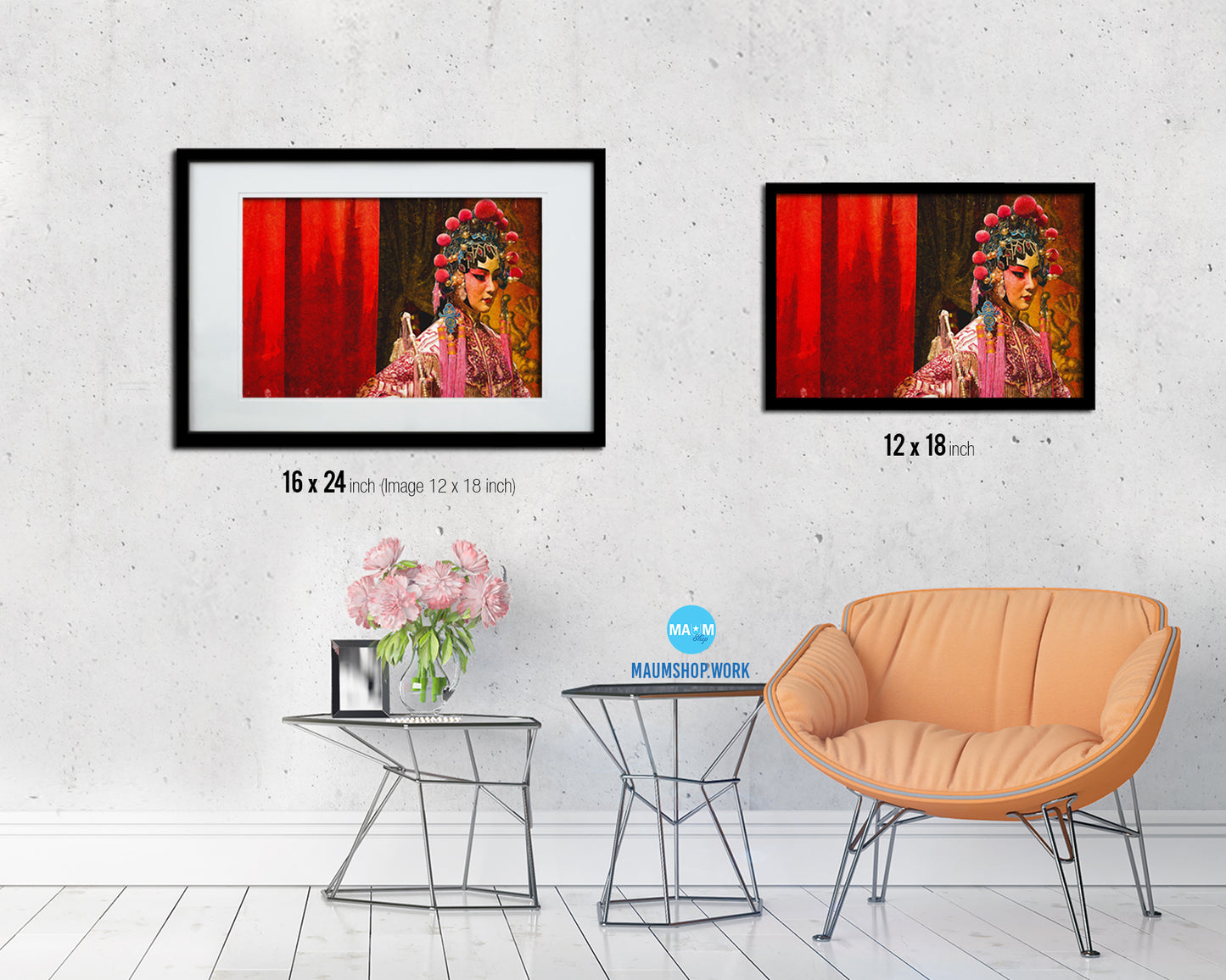 Chinese Opera Dummy, Red Cloth, Text Space Toy, Asia, China, Landmark