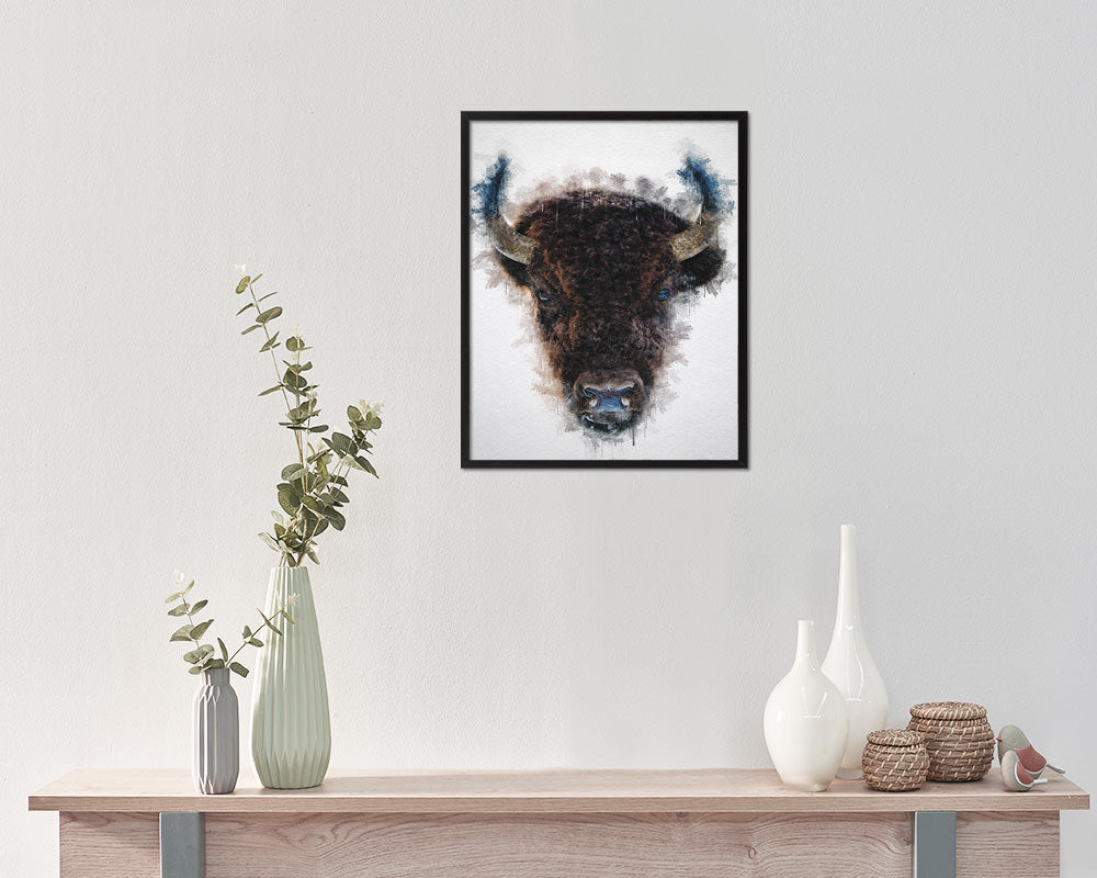 Buffuro Animal Painting Print Framed Art Home Wall Decor Gifts