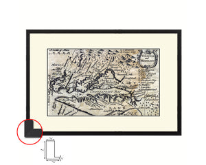 Virginia and Maryland John Speed 1646 Old Map Framed Print Art Wall Decor Gifts