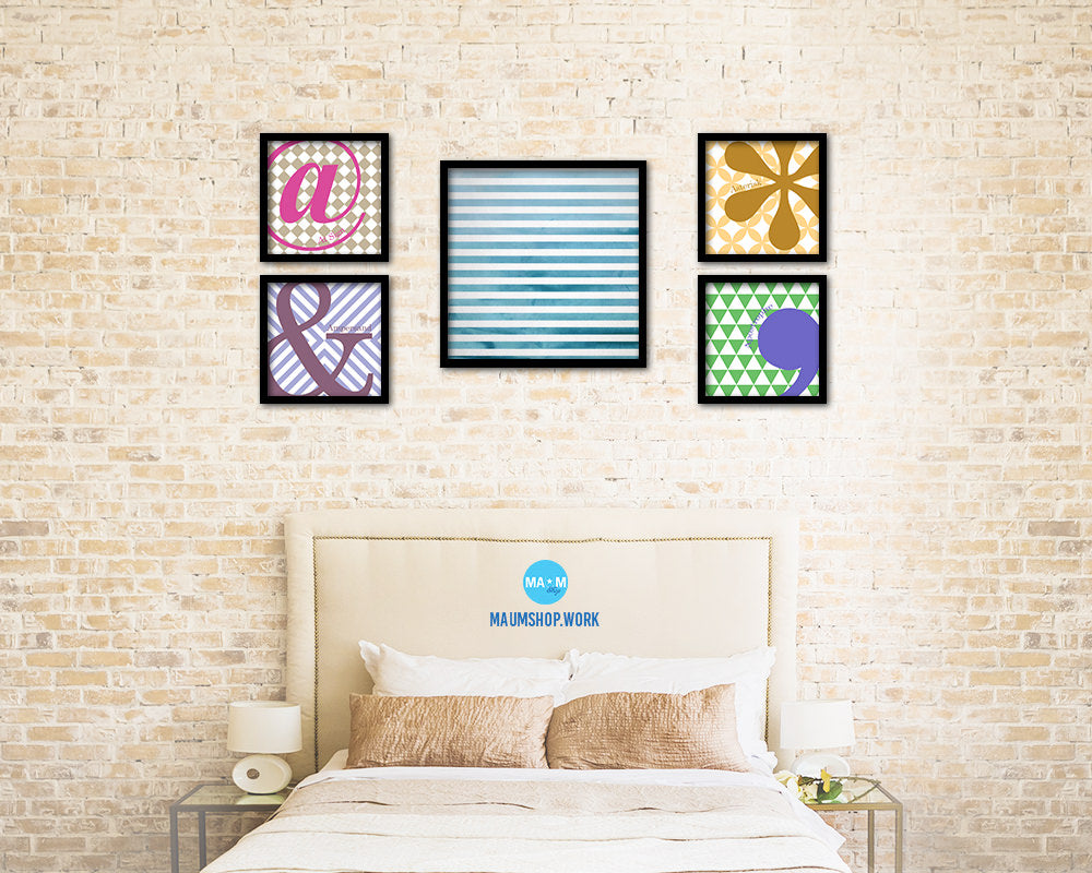 Lines Abstract Artwork Wood Frame Gifts Modern Wall Decor Art Prints