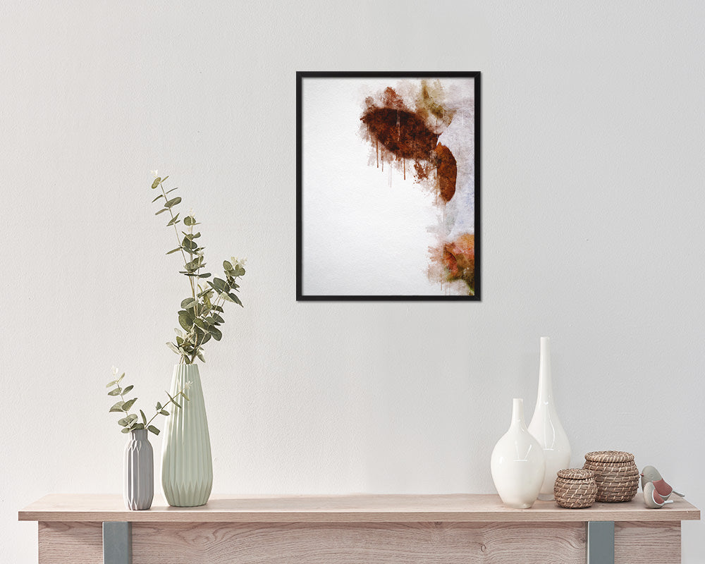 Cow Animal Painting Print Framed Art Home Wall Decor Gifts