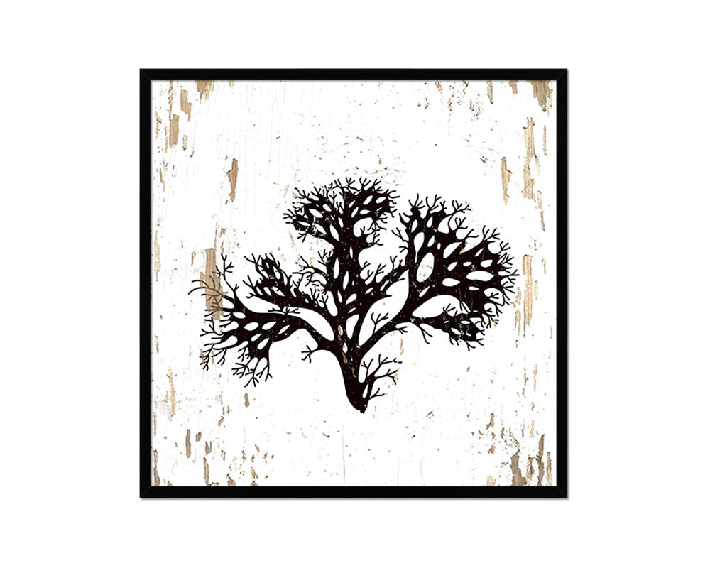 Coral Reef Nautical Wood Framed Gifts Ocean Beach Fishing Home Decor Wall Art Prints