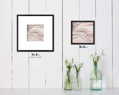 Abstract Red Artwork Wood Frame Gifts Modern Wall Decor Art Prints