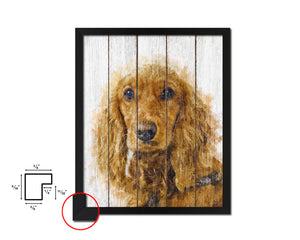 Cocker Spaniel Dog Puppy Portrait Framed Print Pet Watercolor Wall Decor Art Gifts