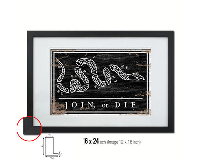 Son of Liberty Shabby Chic Military Flag Framed Print Decor Wall Art Gifts