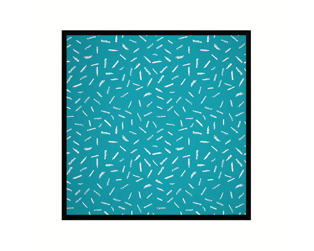 Abstract Aqua Artwork Wood Frame Gifts Modern Wall Decor Art Prints