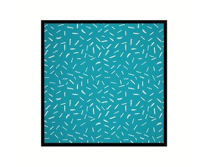Abstract Aqua Artwork Wood Frame Gifts Modern Wall Decor Art Prints
