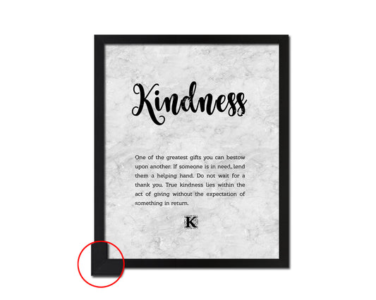 Kindness Quote Framed Print Wall Art Decor Gifts