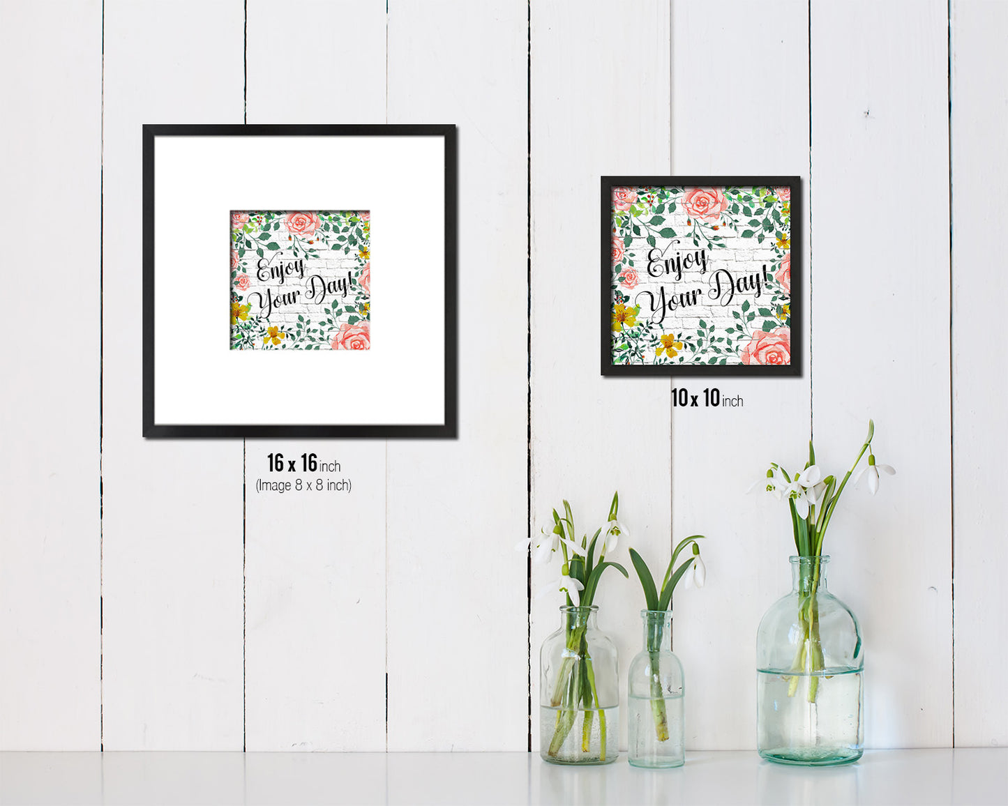 Enjoy your day Quote Framed Print Home Decor Wall Art Gifts