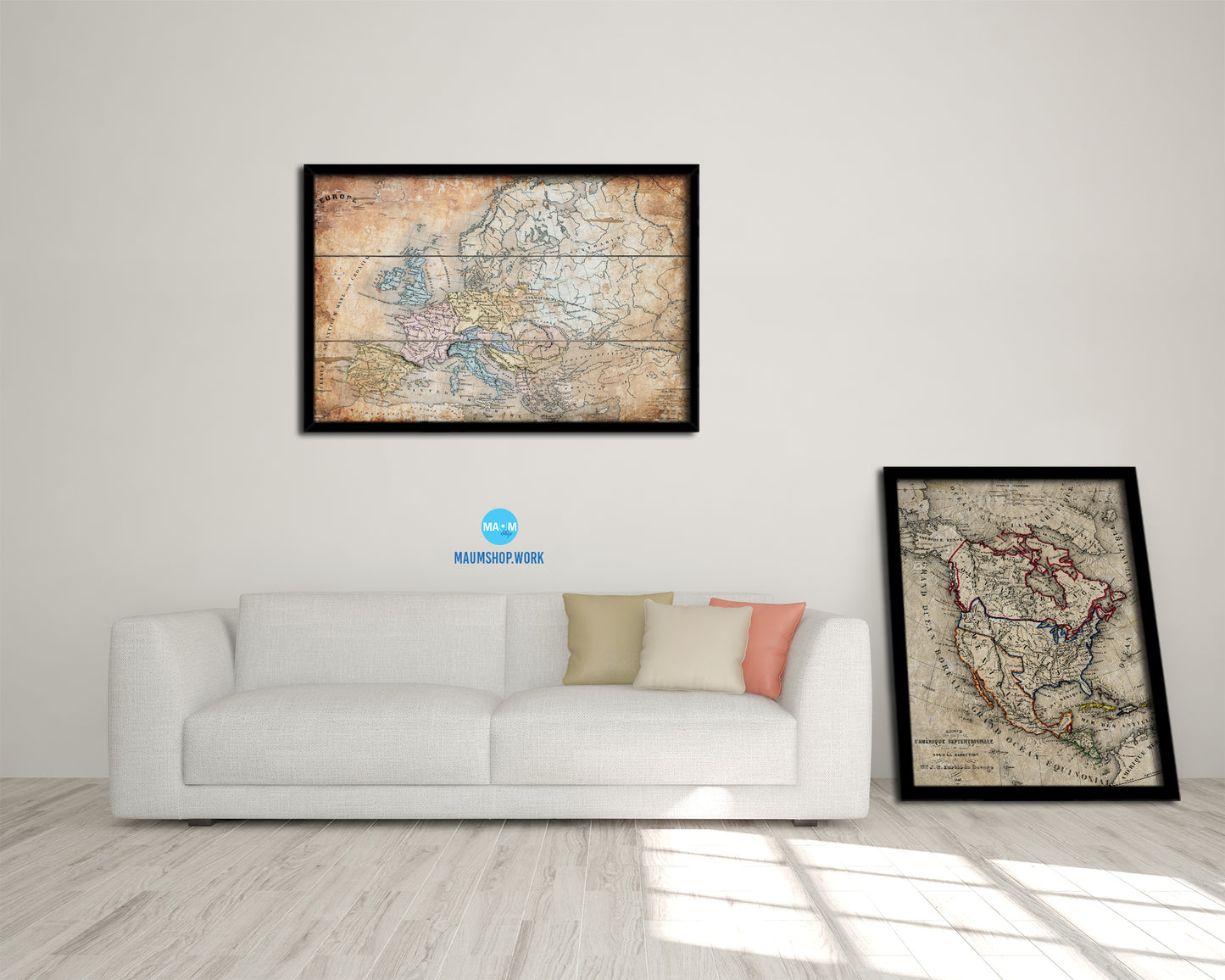 Europe Ancienne Antique Map Framed Print Art Wall Decor Gifts