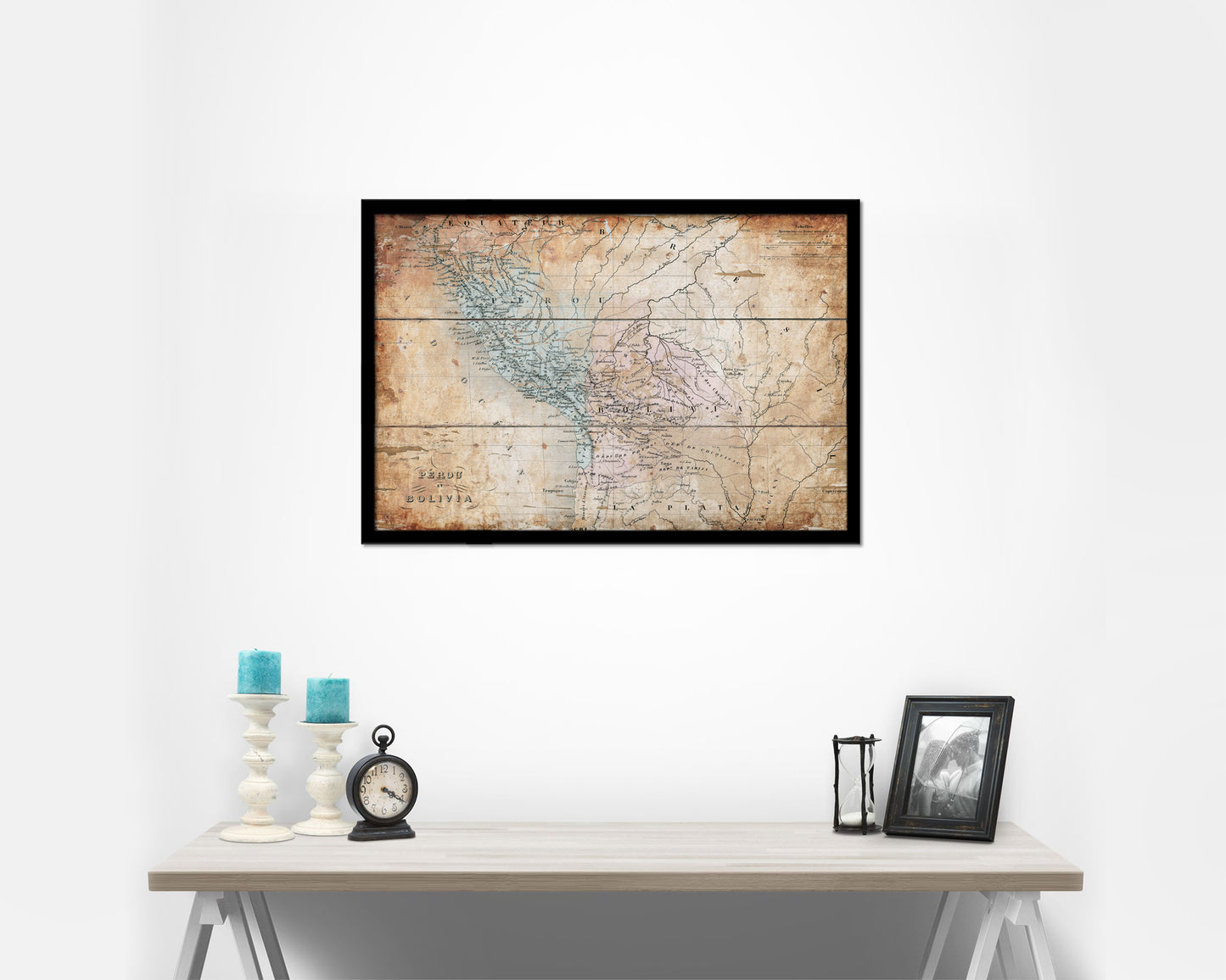 Switzerland Antique Map Framed Print Art Wall Decor Gifts
