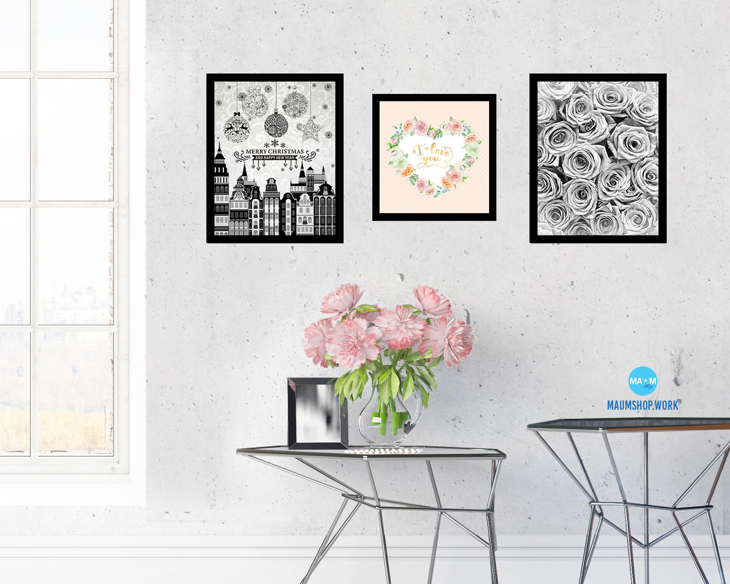 Thank you Quote Framed Print Home Decor Wall Art Gifts