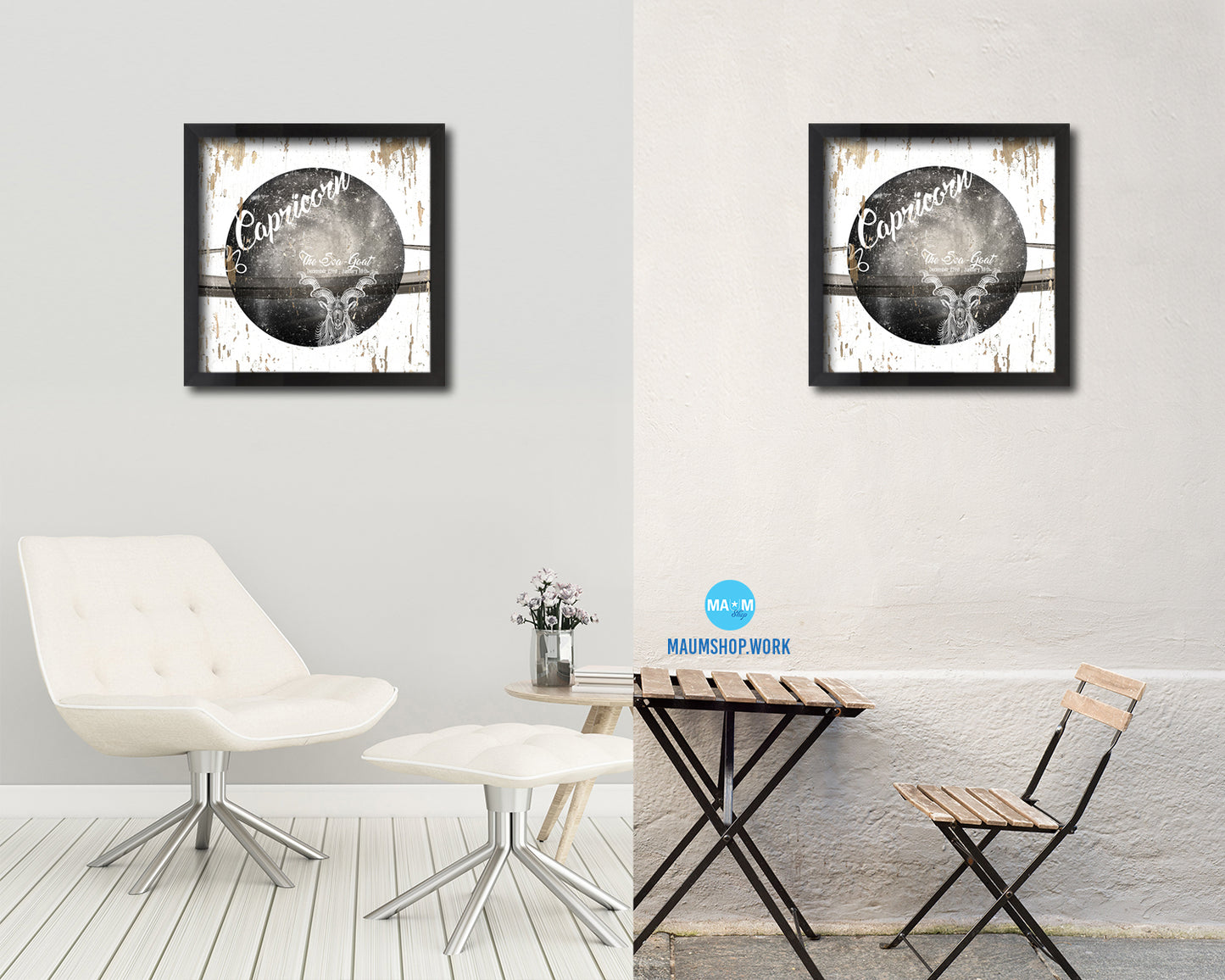 Capricorn Astrology Prediction Yearly Horoscope Wood Framed Print Wall Art Decor Gifts