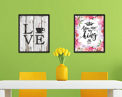 Love coffee Quote Framed Artwork Print Wall Decor Art Gifts