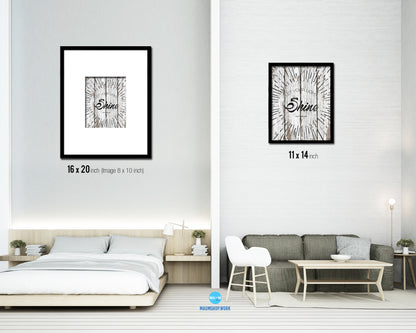 Let your light shine, Matthew 5:16 Quote Framed Print Home Decor Wall Art Gifts