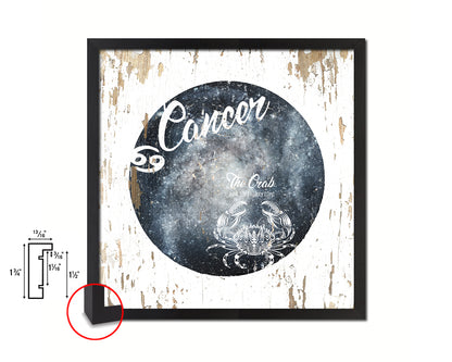 Cancer Astrology Prediction Yearly Horoscope Wood Framed Print Wall Art Decor Gifts