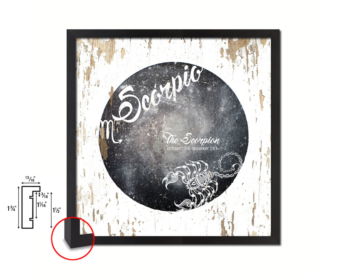 Scorpio Astrology Prediction Yearly Horoscope Wood Framed Print Wall Art Decor Gifts