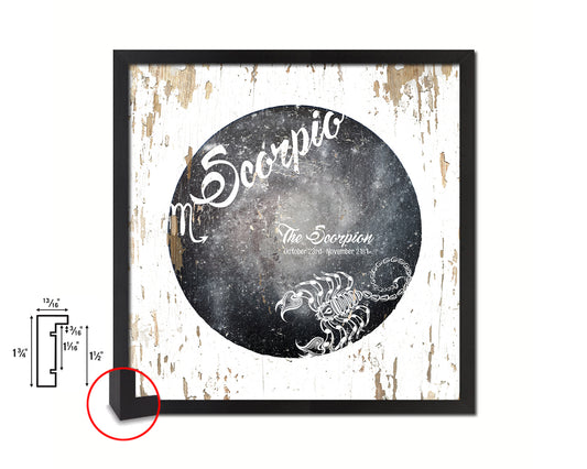 Scorpio Astrology Prediction Yearly Horoscope Wood Framed Print Wall Art Decor Gifts