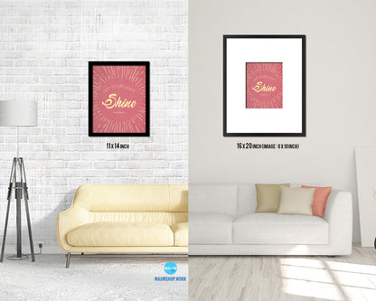 Let your light shine, Matthew 5:16 Bible Verse Scripture Framed Print Wall Decor Art Gifts