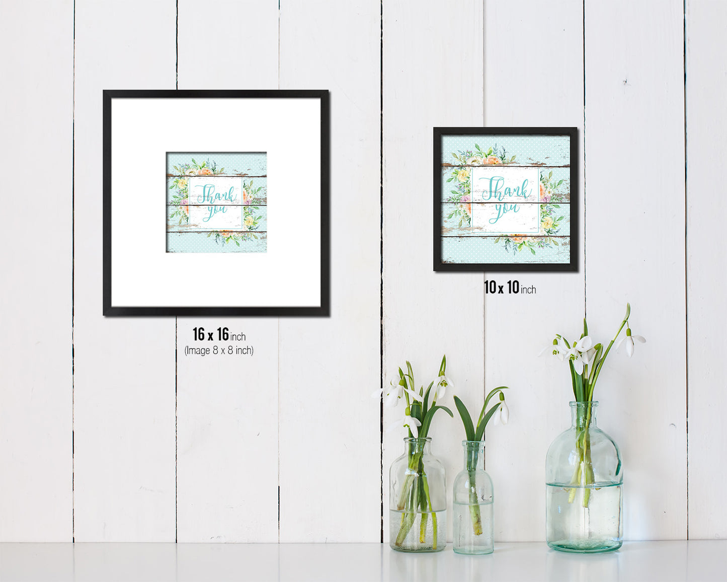 Thank you Quote Framed Print Home Decor Wall Art Gifts