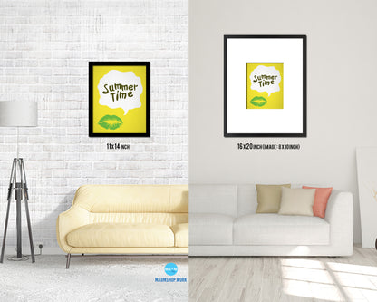 Summer Time Quote Framed Print Wall Decor Art Gifts