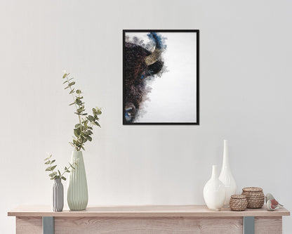 Buffuro Animal Painting Print Framed Art Home Wall Decor Gifts