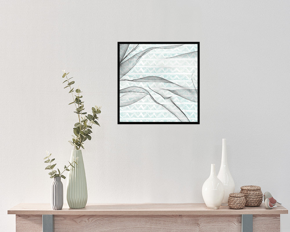 Geometric Abstract Artwork Wood Frame Gifts Modern Wall Decor Art Prints