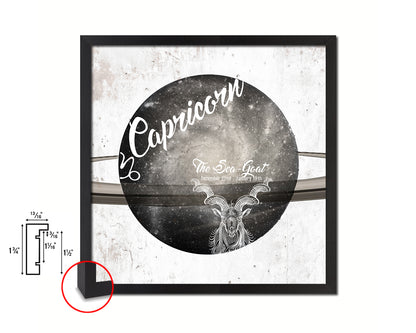 Capricorn Astrology Prediction Yearly Horoscope Wood Framed Print Wall Art Decor Gifts
