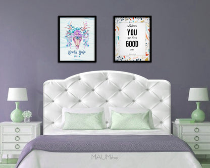 Whatever you are be a good one, Abraham Lincoln Inspirational Quote Frame Print