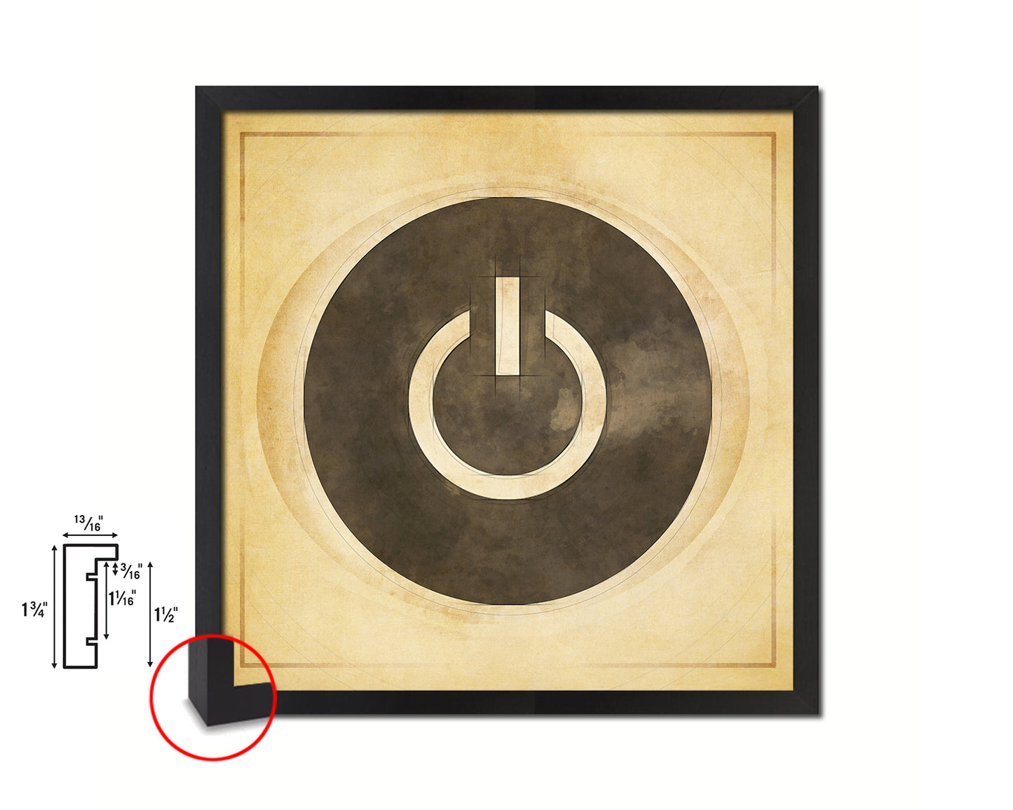 On Punctuation Symbol Framed Print Home Decor Wall Art English Teacher Gifts